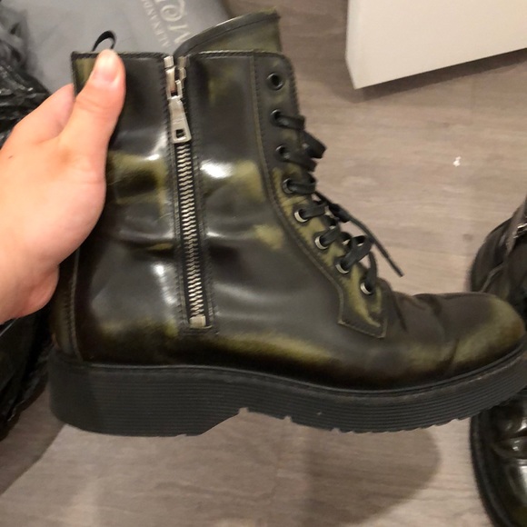 Rare Prada Combat Boots Size 9.5 - Picture 6 of 8